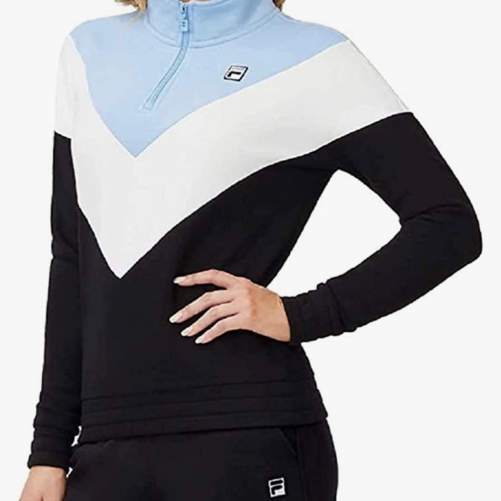 Fila Ekanta 1/4 Zip Retro Ski Style Sweatshirt Size M